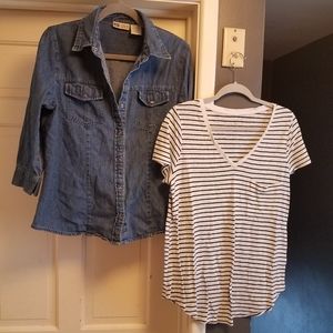Bundle of (2) size L tops